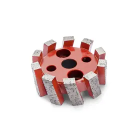 CNC Stubbing Wheel Segmented Type For Router Machine Calibrating Wheel Stone Granite Marble Diamond Profiling Wheel