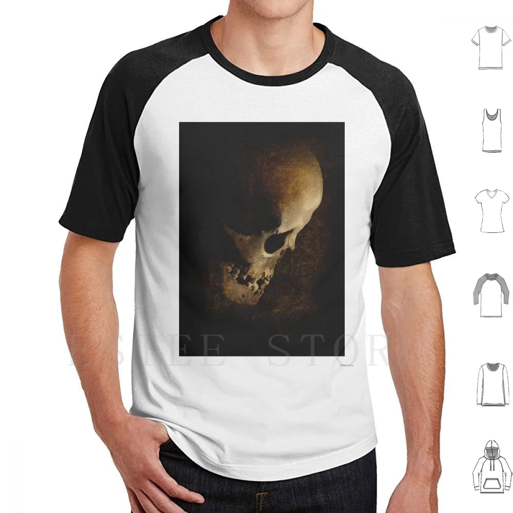 Nightmares T Shirt Cotton Men DIY Print Profile Blaminsky Bones Bone Skull Female Eye Nightmare Death Dead Teeth Missing Teeth