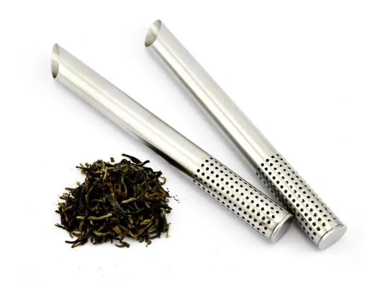 

Stainless Steel Filter Tea Sticks Teaspoon Colander Tea Strainers Oblique Tea Stick Tube Tea Infuser Steeper