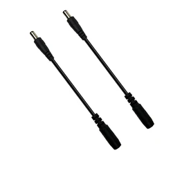 2 Pieces 5.5 x 2.1mm Reverse Polarity Converter Cable for Guitar Piano Pedals Keyboard