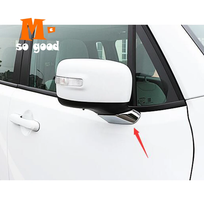 

Chrome Car Rearview Mirror Column Frame Cover Trim Shell Car Exterior Accessories Sticker ABS 2017 2015 2016 for Jeep Renegade