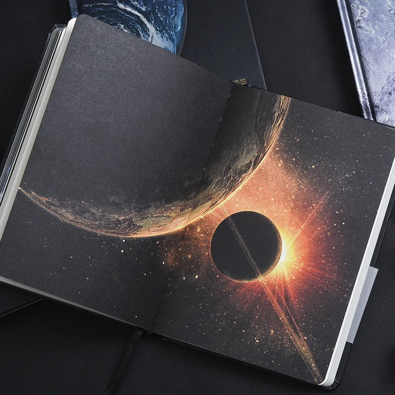 Libro del universo AR 2020, cuaderno de cielo estrellado, planificador de realidad virtual para Venus, Júpiter, tierra, Luna, libro de ciencia y tecnología, manual