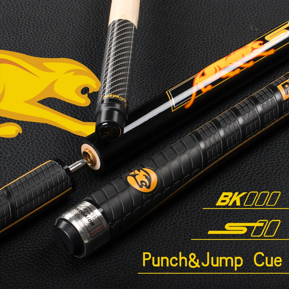 PREOAIDR 3142 BK3 Billiard Pool Punch and Jump Cue, 13mm Tip Billar, 148.5cm Length, Jump and Break Cue Stick Kit