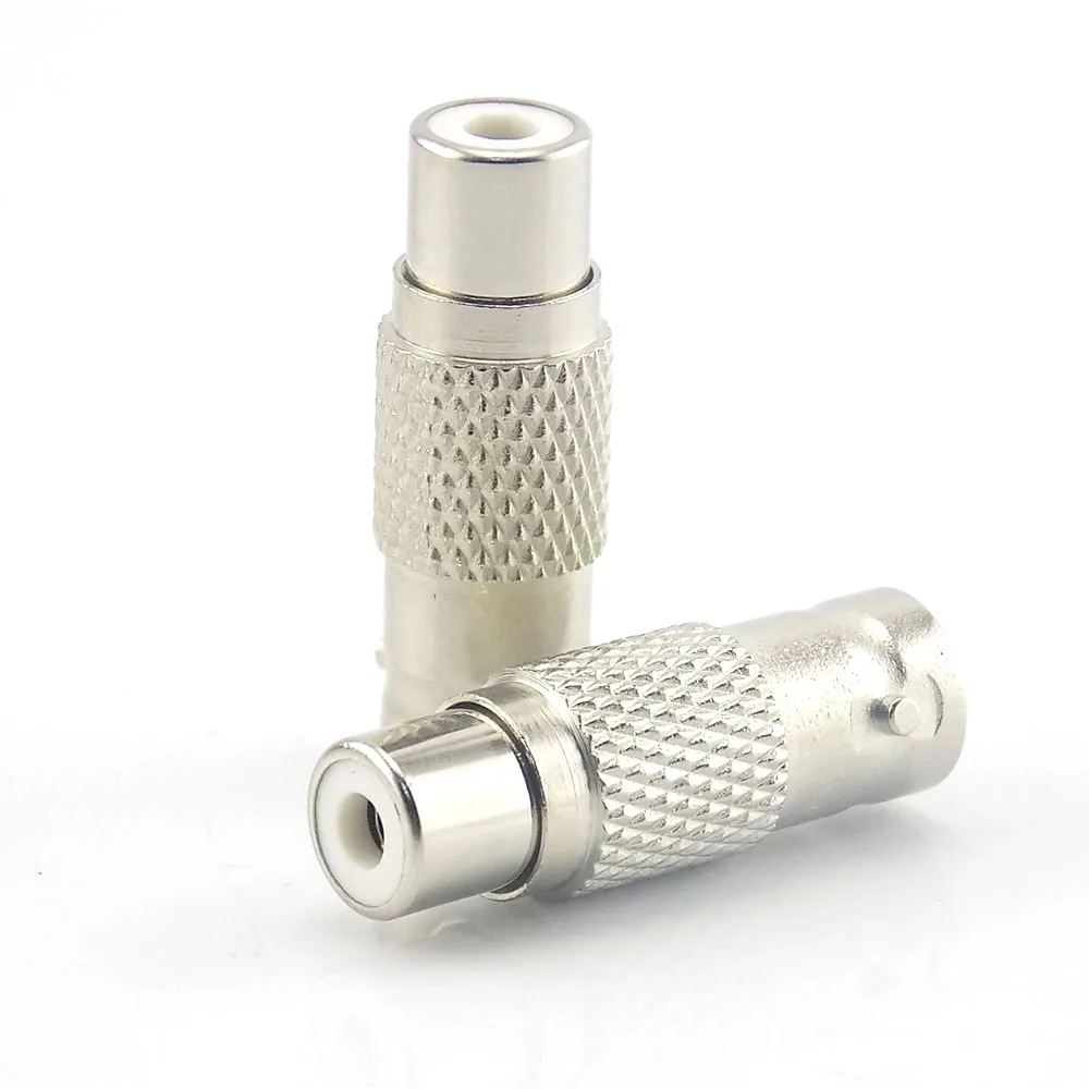 10Pcs BNC Connectors Female to RCA Female Plug Jack Female Bnc To RCA Connector Adapters for Cctv Camera Audio Video