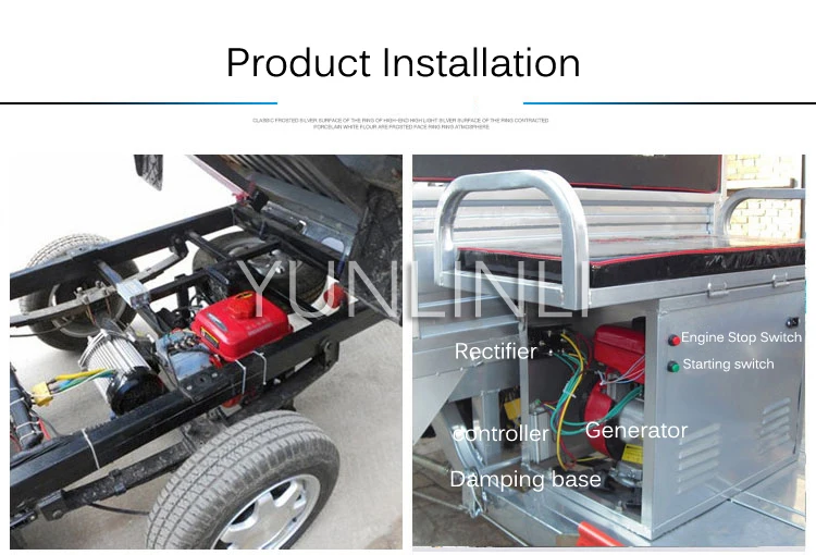 Imagem -05 - Gerador Elétrico de Gasolina Triciclo de Quatro Rodas 3000w Bass 48v 60v 72v Carro Sedan Carregamento Extensor de Alcance