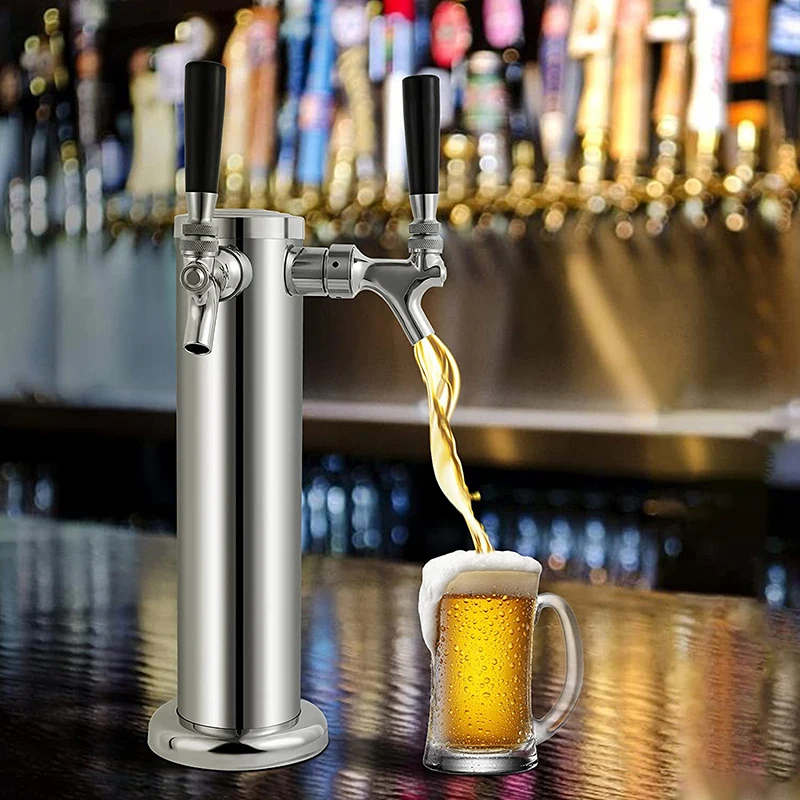 Dual Faucet Draft Beer Tower,3\