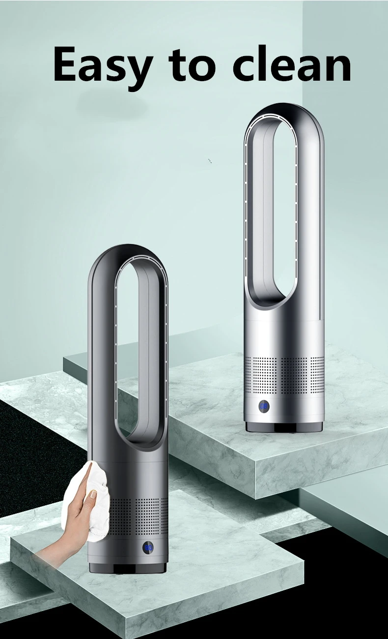 SUSWEETLIFE 18-Zoll-Elektroventilator ohne Flügel, Tischventilator, Reinigungsventilator, leises Design, Windregulierung mit acht Gängen, 110 V, 220 V – Detail 6