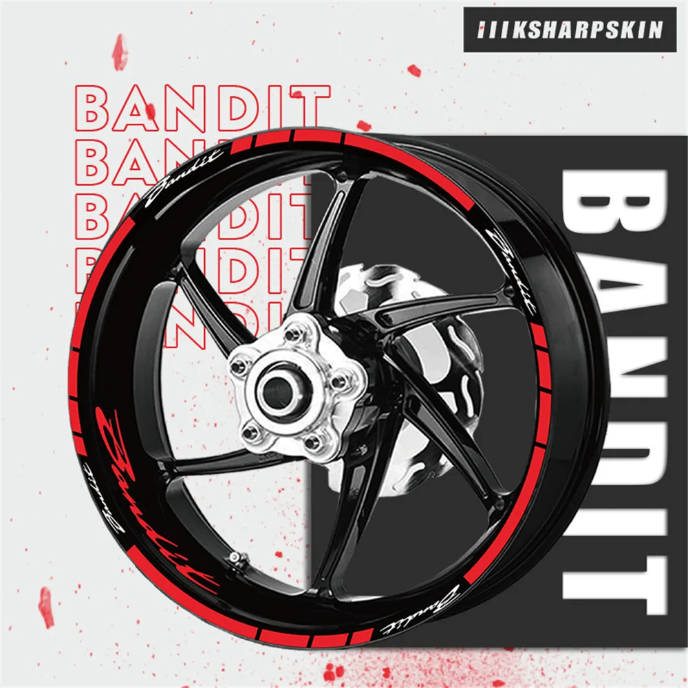 

wheel circle decal decoration decal tire stripe film Reflective motorcycle sticker FOR SUZUKI BANDIT