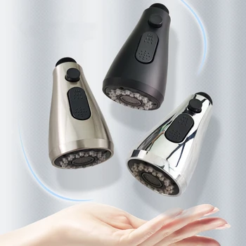 Kran kuchenny zraszacz wylewka matowy1PC czarny wysuwany kran głowica natryskowa zlew kuchenny dysza do kranu część zamienna głowica kranu