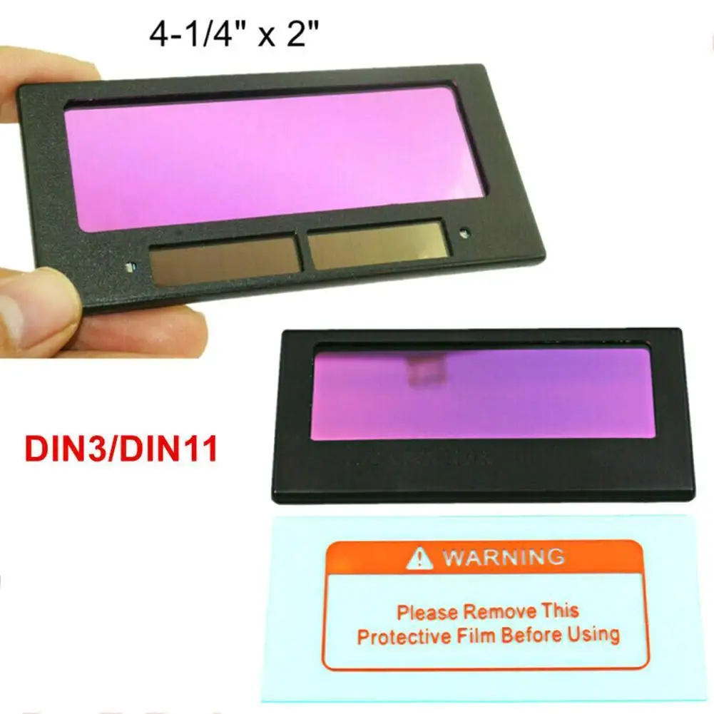 1Pc Auto Darkening Welding Lens For Welding Equipment Darkening Color Lens True Powered Filter Auto Screen Shade Large Solar