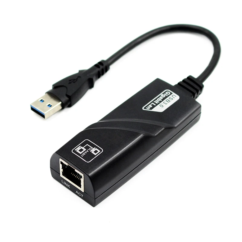 USB 3.0 to RJ45 Ethernet Adapter Lan Networks 10/100/1000 Mbps Network Adapter for Macbook Tablet PC Win 7 8 10 XP