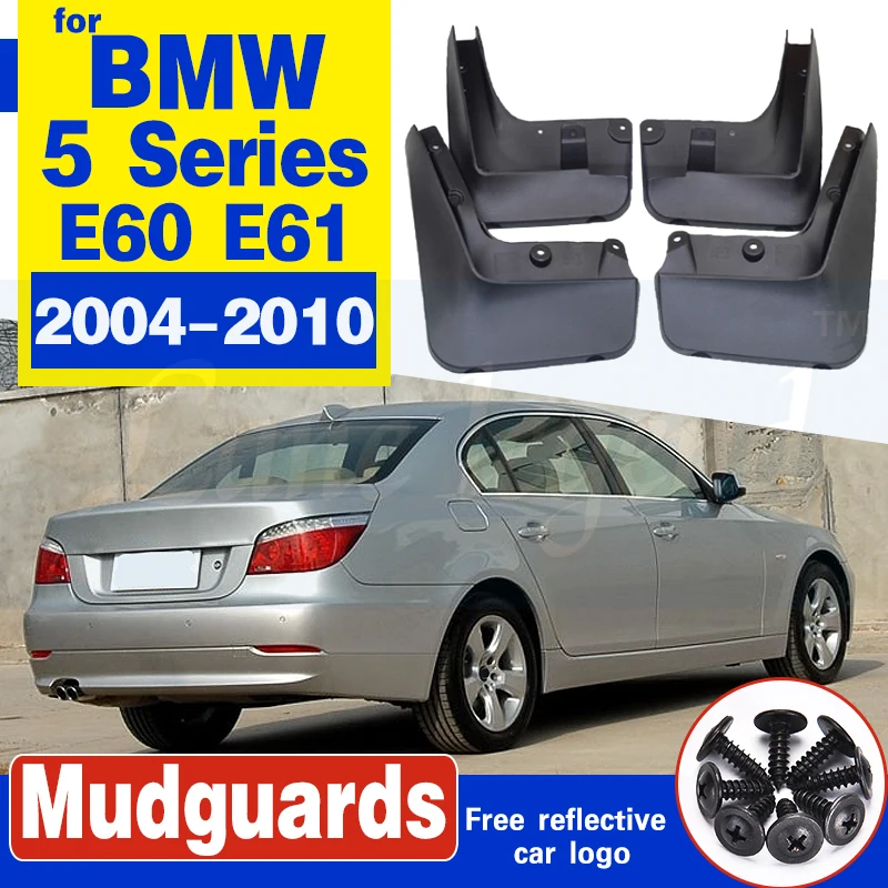 Car Mudflap for BMW 5 Series E60 2004~2010 Fender Mud Guard Flap Splash Flaps Mudguards Accessories 2005 2006 2007 2008 2009