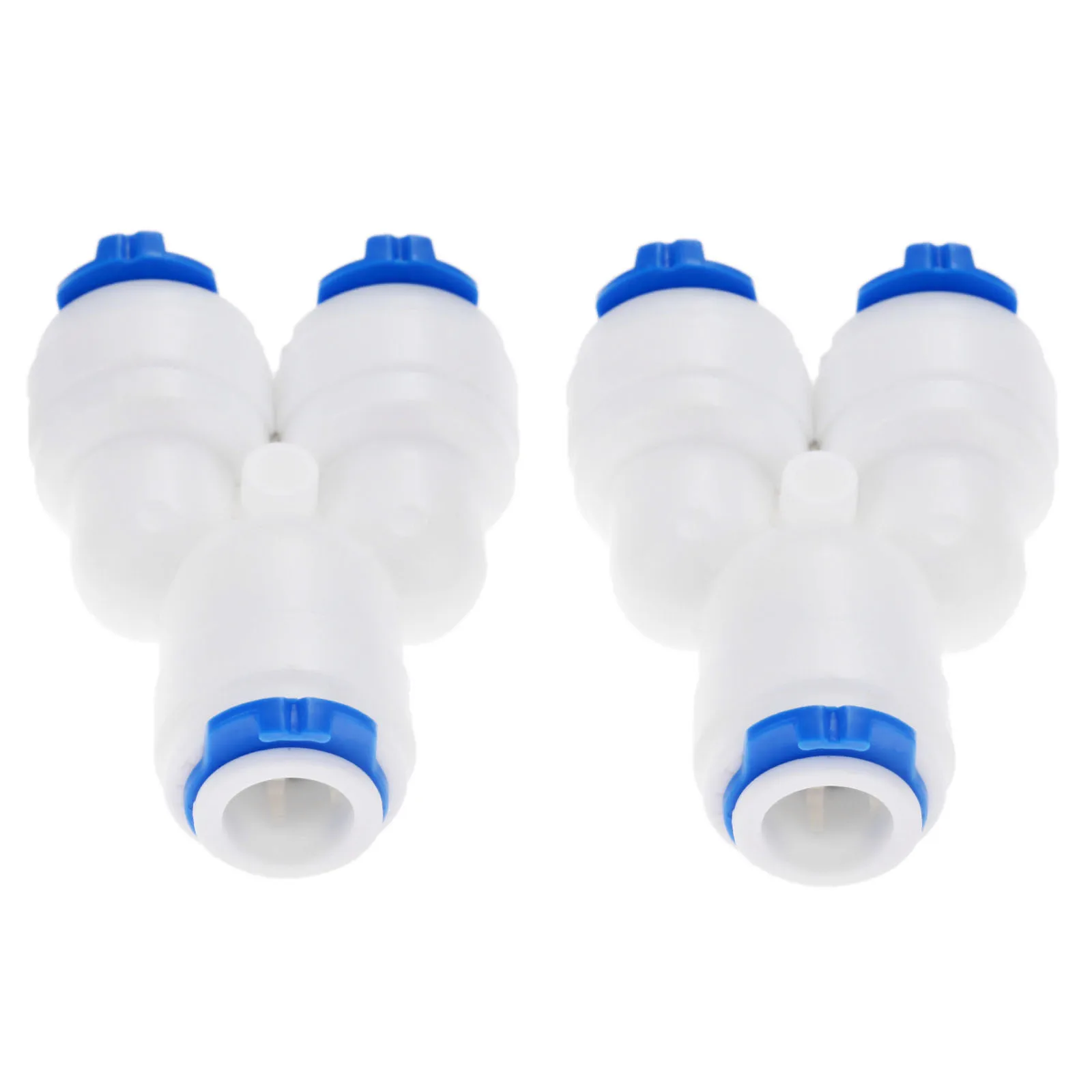 Tubo de manguera de agua DRELD 2 uds igual de 3 vías 3/8 "OD RO, conector de acoplamiento de plástico, sistema de ósmosis inversa Y acoplamiento rápido apropiado