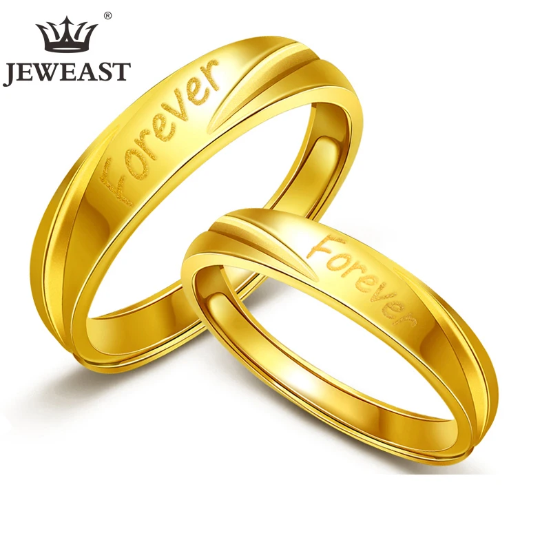 

RN 24K Pure Gold Ring Real AU 999 Solid Gold Rings Nice Forever Letter Upscale Trendy Classic Fine Jewelry Hot Sell New 2023