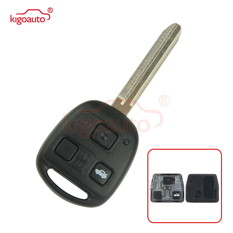 

Kigoauto Denso( Not Valeo) Remote Key 3 Buttontoy43 Blade 304mhz 4D67 Chip For Toyota Land Cruiser FJ Cruiser1998-2011