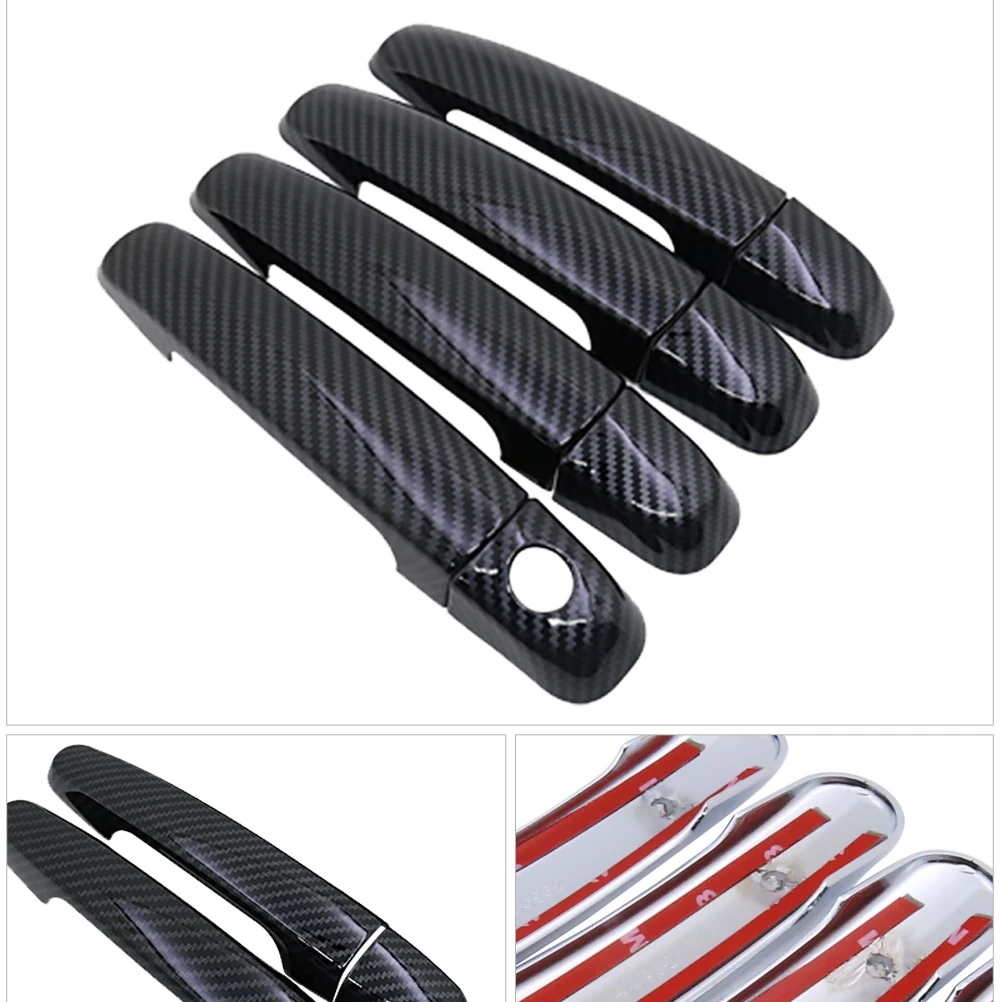 for Suzuki Grand Vitara Nomade Escudo 2006 2007 2008 2009 2010 2011 2012 2013 2014 Carbon Fiber Door Handle Cover Accessories