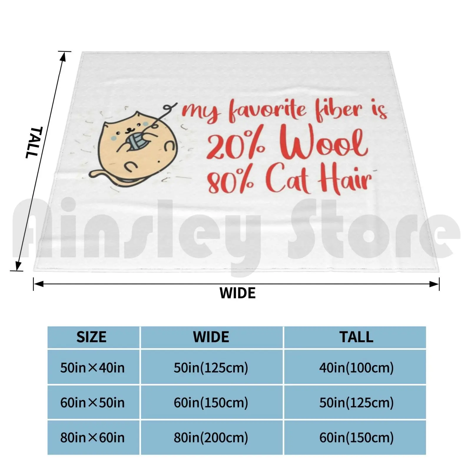 Blanket My Favorite Fiber 20% Wool 80% Cat Hair Hat Hand Spinner Spinning Wheel Drop Spindle - view 2