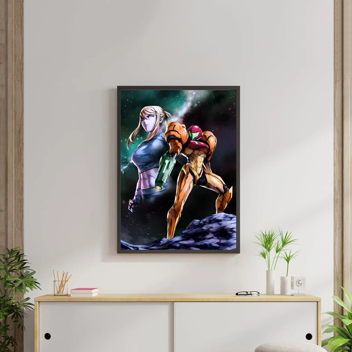 Super Metroid Game Poster Canvas Print Home Decoration Wall Painting ( No Frame )