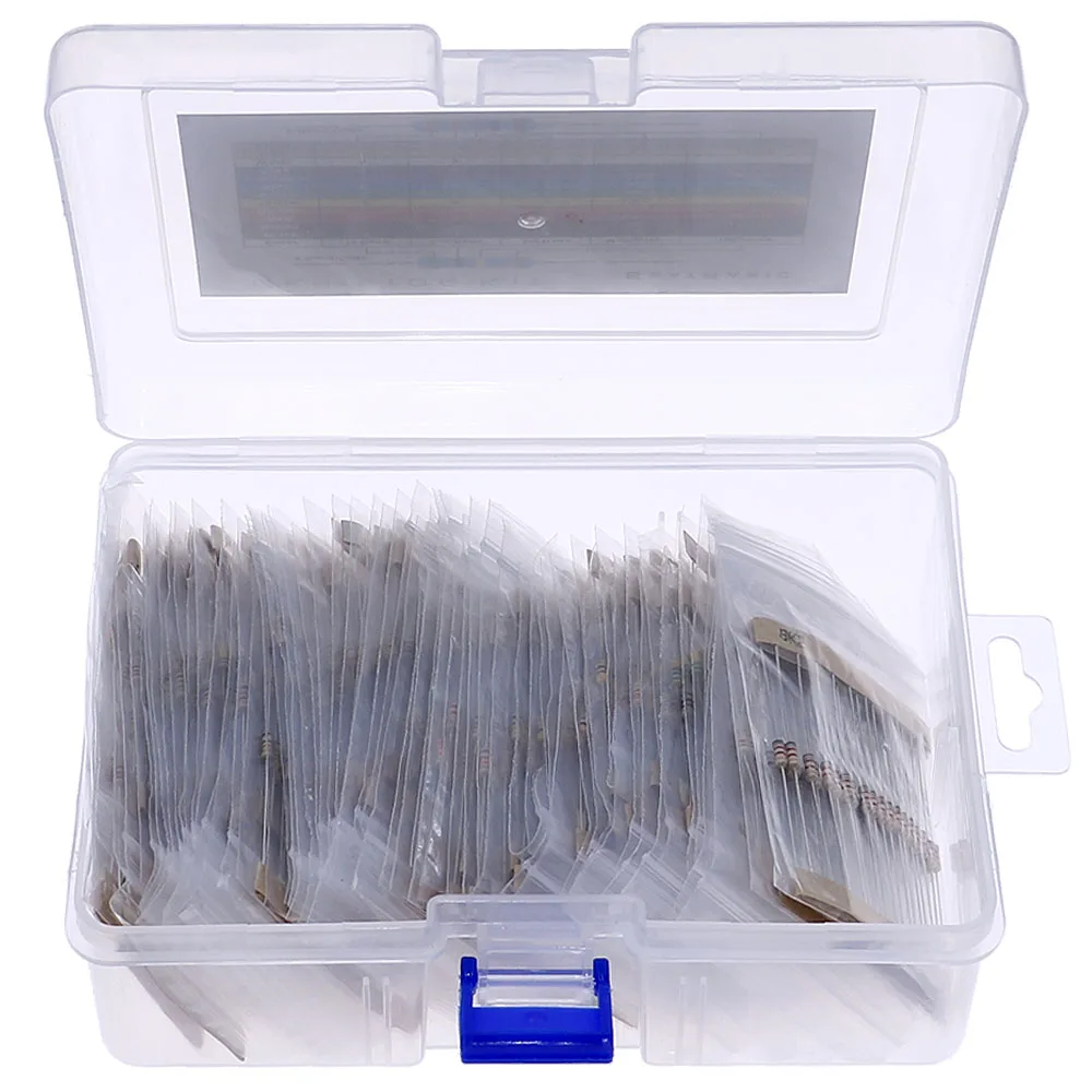 

1280pcs/Box 64 Kinds 5% 1-10M ohm Carbon Film Resistors Kit set 20pcs Each Value