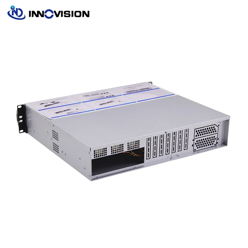 Imagem -05 - Caixa Flexível Ultra Curta 2u l = 400 mm Grande Compartimentos Hottrocar 2u Rack Chassi de Servidor para Firewall Nvr