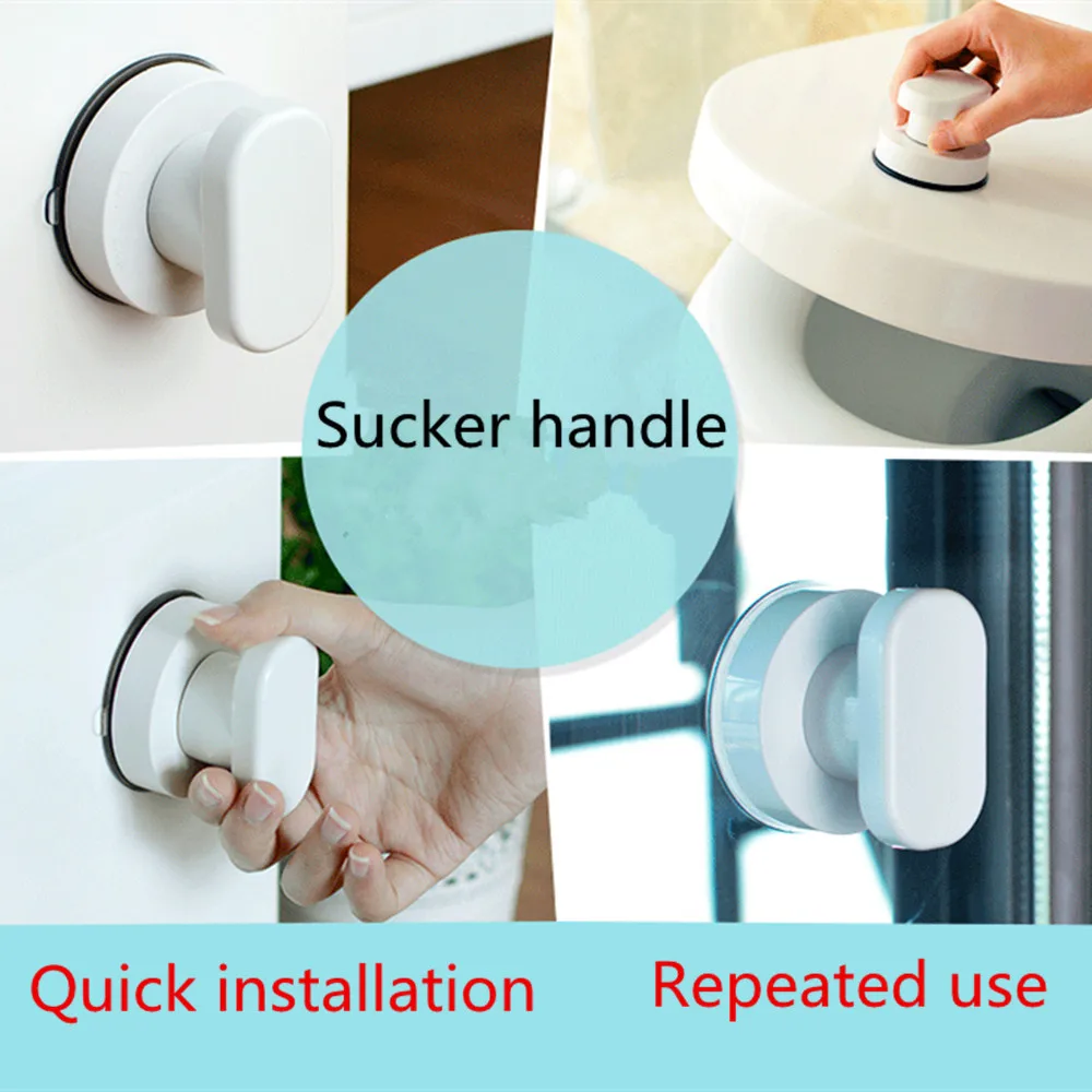 New Sucker Handrail 1PC Bath Safety Handle Suction Cup Handrail Grab Bathroom Grip Tub Shower Bar Rail Furniture Accessories