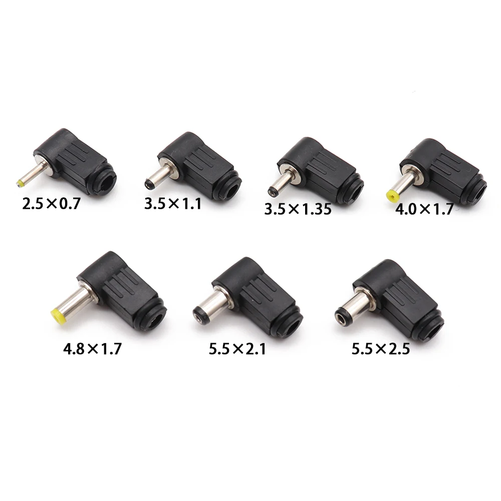 5.5*2.5 2.5*2.1 4.8*1.7 4.0*1.7 3.5*1.35 3.5*1.1 2.5*0.7 5.0*3.0 Right Angle DC Power Plug Welding Connetor