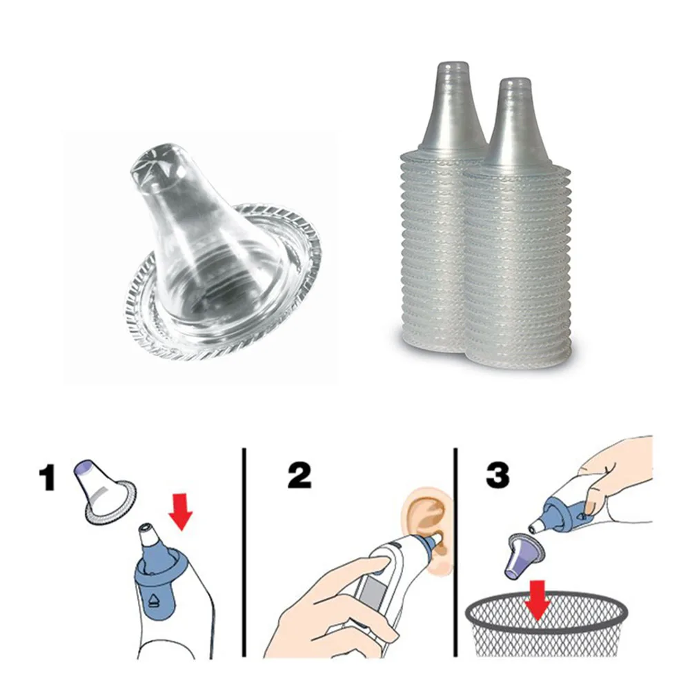 Cubierta de sonda de filtros de lente de repuesto de termómetro de oído para Braun Thermoscan, 20 piezas