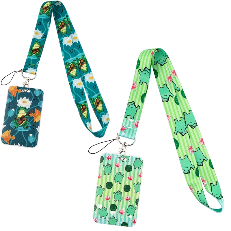 

LX661 Animal Frog Lanyard For Keys Mobile Phone Hang Rope Keycord USB ID Card Badge Holder Keychain Lanyards