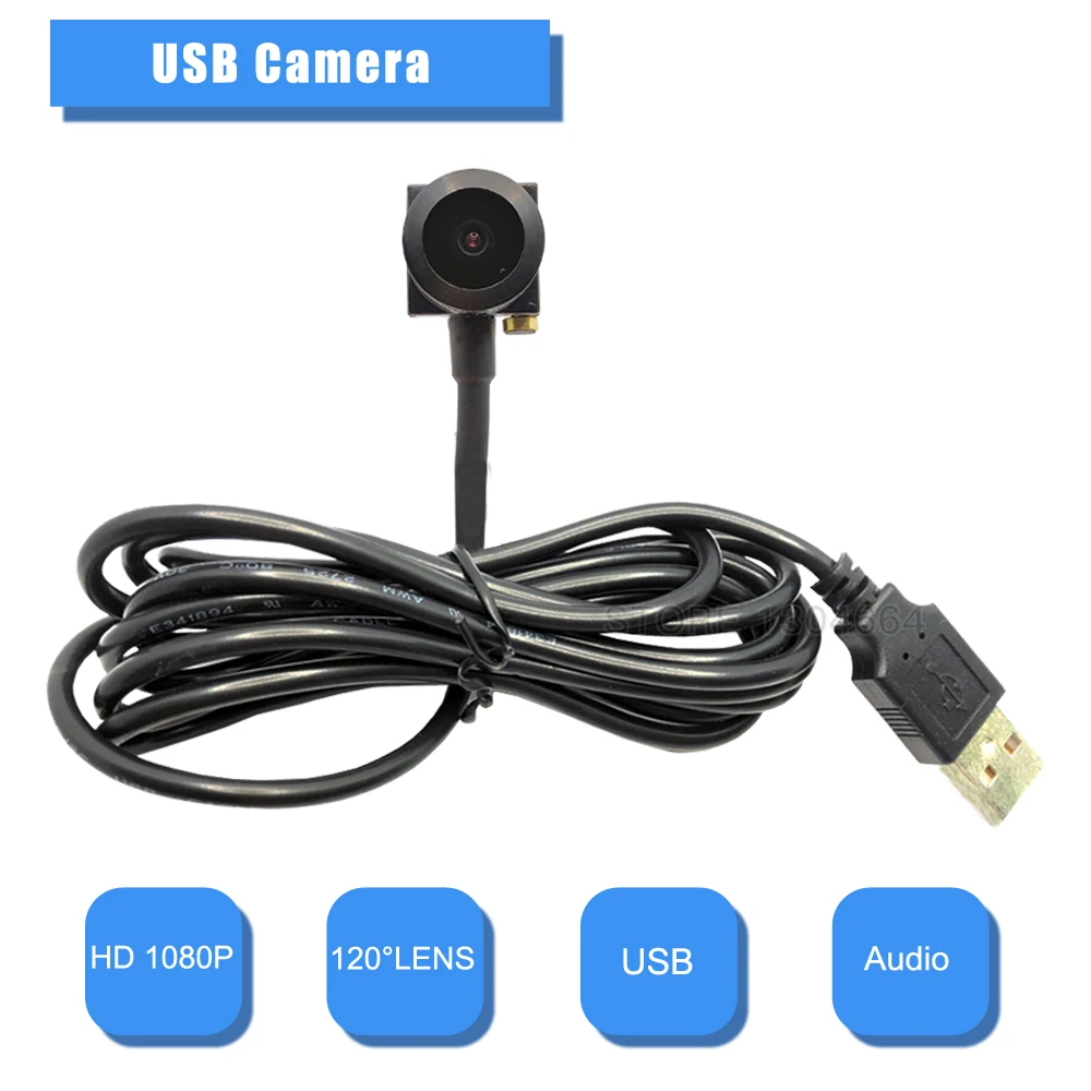 HD 1080P/2MP Wide Angle Mini USB Camera CCTV Camera With Video Surveillance UVC USB camera mini Windows pc webcam