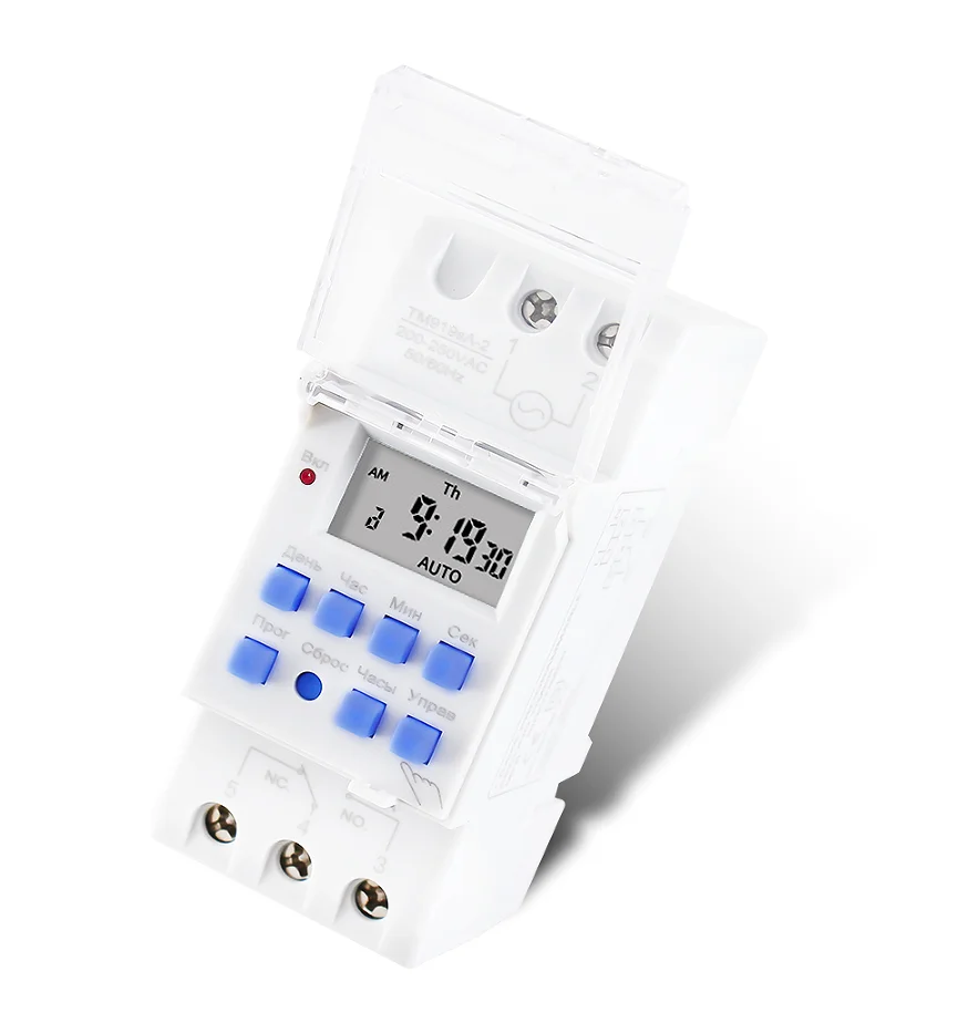 TM919    220V   Weekly 7 Days Programmable Digital Time Switch Relay Timer Control 16A 30A Din Rail with Countdown Function