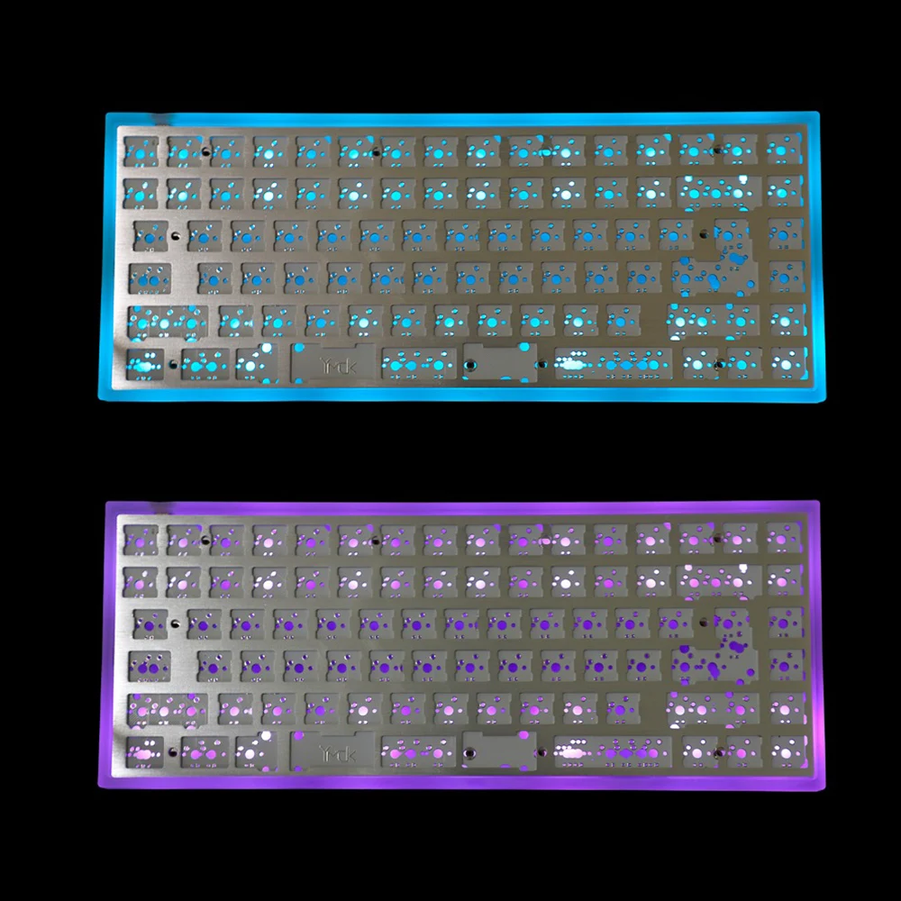 Imagem -06 - Teclado Mecânico Gamer 75 84 Teclas Faça Você Mesmo Kits 84bface Programável Pcb Placa Transparente Eixo Satélite Escudo Acrílico