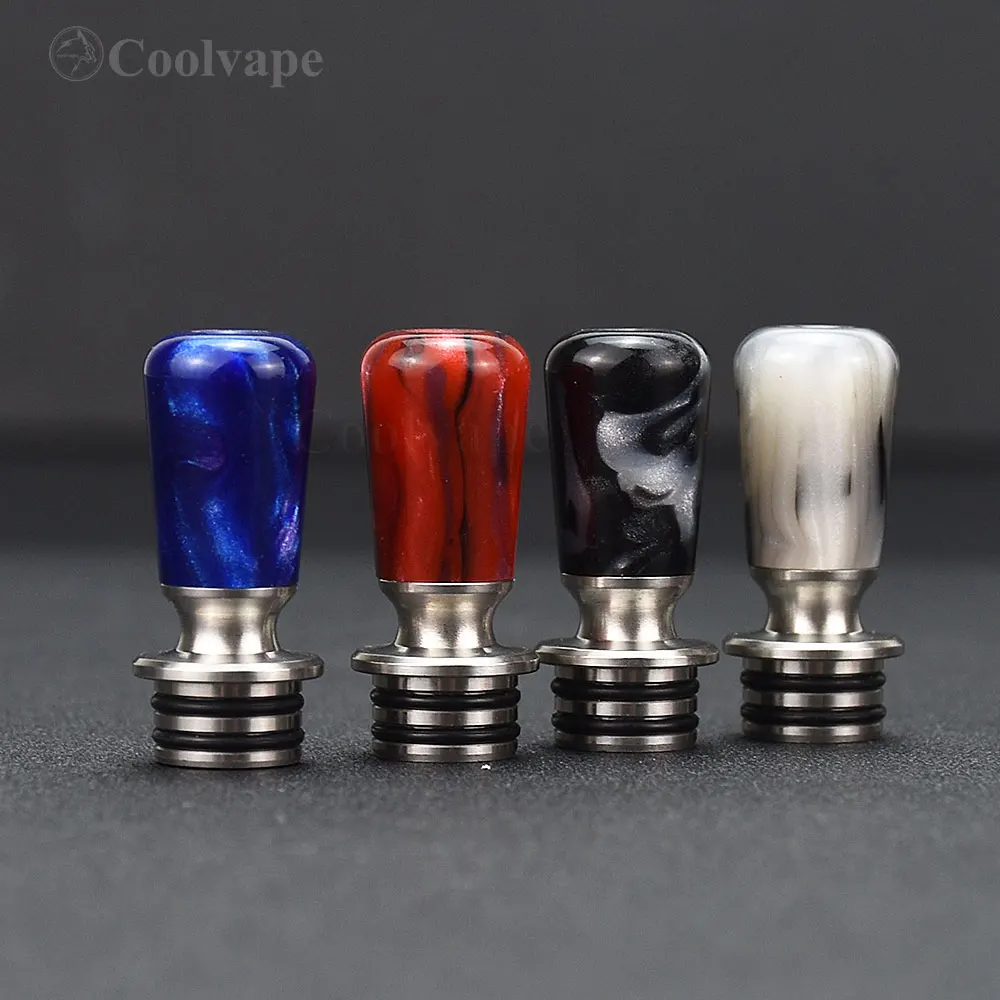 MTL 510 드립 팁 810 드립 팁 수지 3mm 와이드 드립 팁 액세서리 taifun gtr rta qp kali v2 rda Atomizer RTA RBA