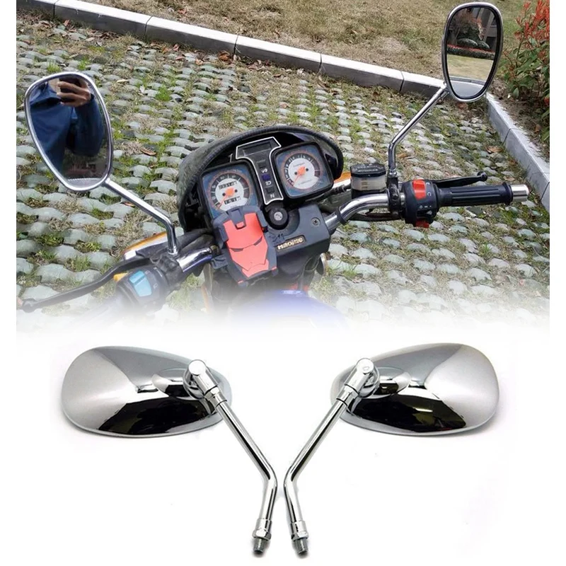 DHBH-1 Pair Motorcycle Mirror Motorbike Rear View Mirror for YAMAHA Vmax Virago 535 V-Star 650 1100 1300