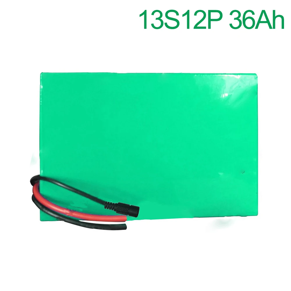 

48V 36Ah 13S12P 18650 литий-ионный аккумулятор для электровелосипеда, электровелосипеда x 70 мм
