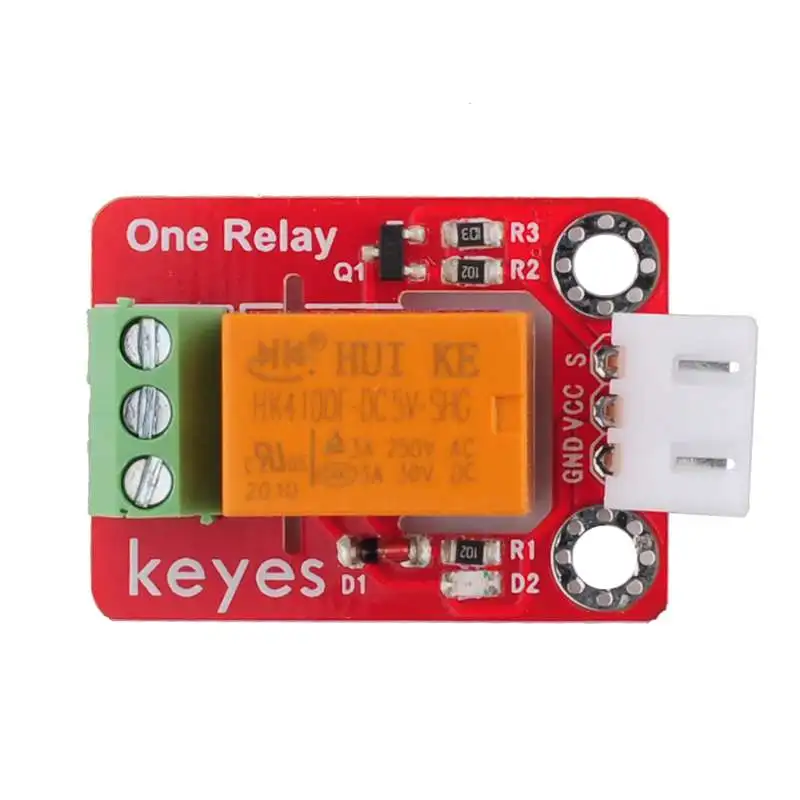 5 pezzi Keyes 5V un relè 1 canale modulo relè con spina anti-inversione per Arduino