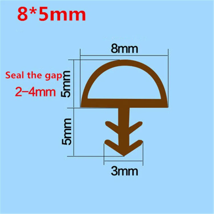 5M Houten Deur Thong Crash Bar Artikel Venster Deuren En Ramen Afdichting Trip Winddicht Kaartsleuf Capitales