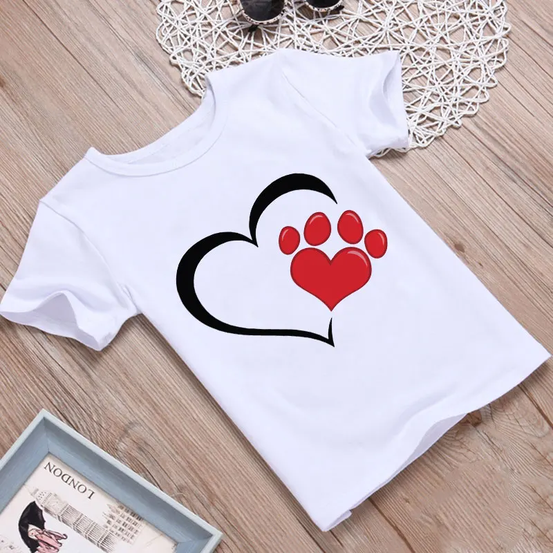 

Cute Paw Prints Neutral T Shirt Fille Stupid Husky Husky Love Baby Boy T Shirt Kawaii White Girls T Shirt Love You Kids T Shirt