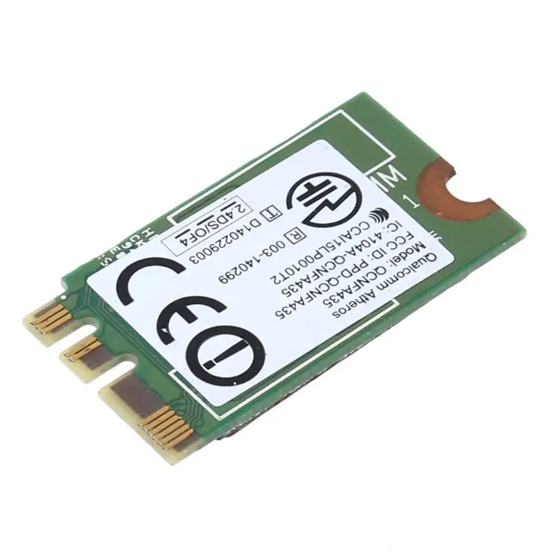 2024 New Light Weight Wireless Adapter Card for QCA9377 QCNFA435 802.11AC 2.4G/5G NGFF WIFI WLAN Card Bluetooth-compatible 4.1