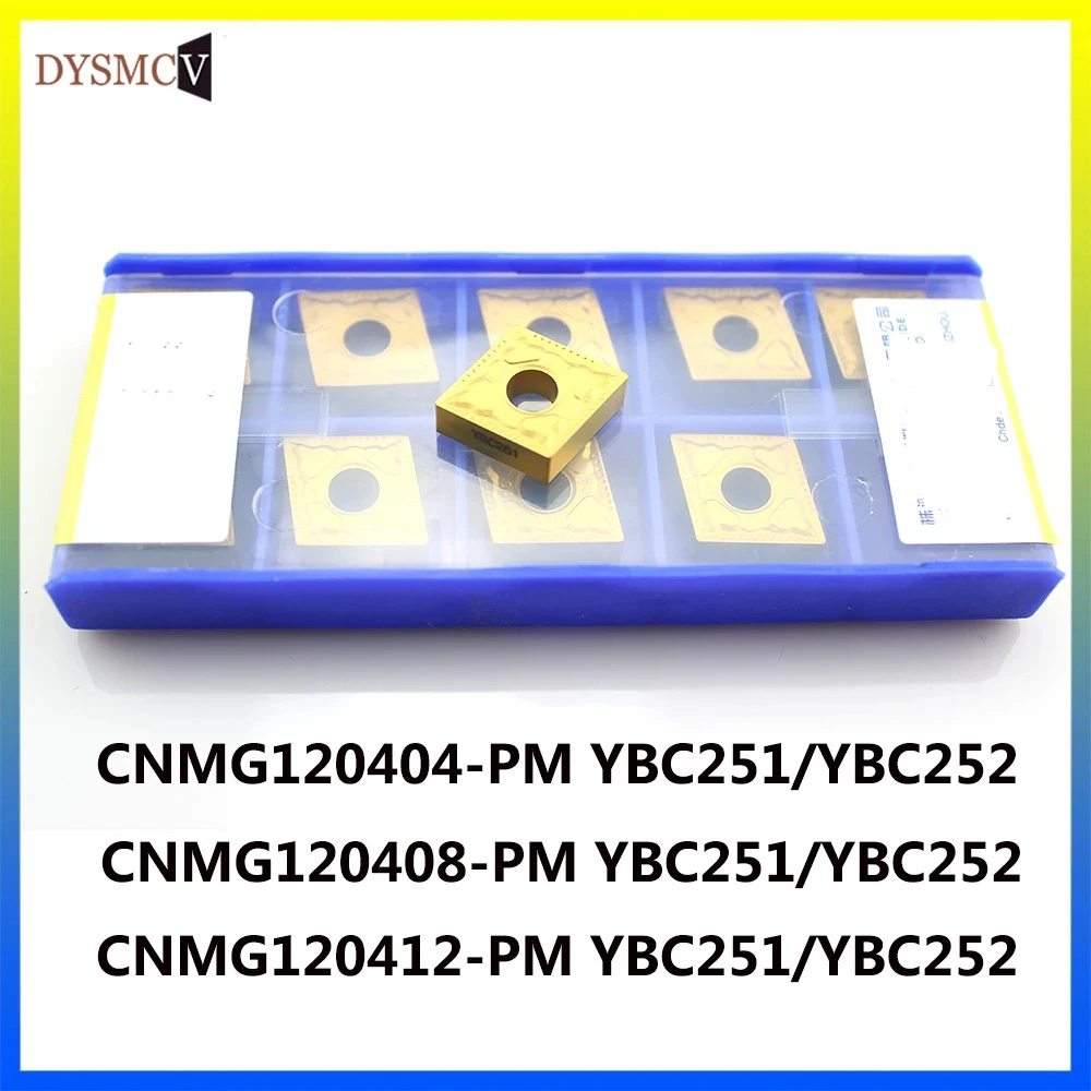 CNMG120404/408-PM YBC252/YBC251 CNMG120412-PM YBC251/YBC252 carbide turning inserts for carbide turning tools