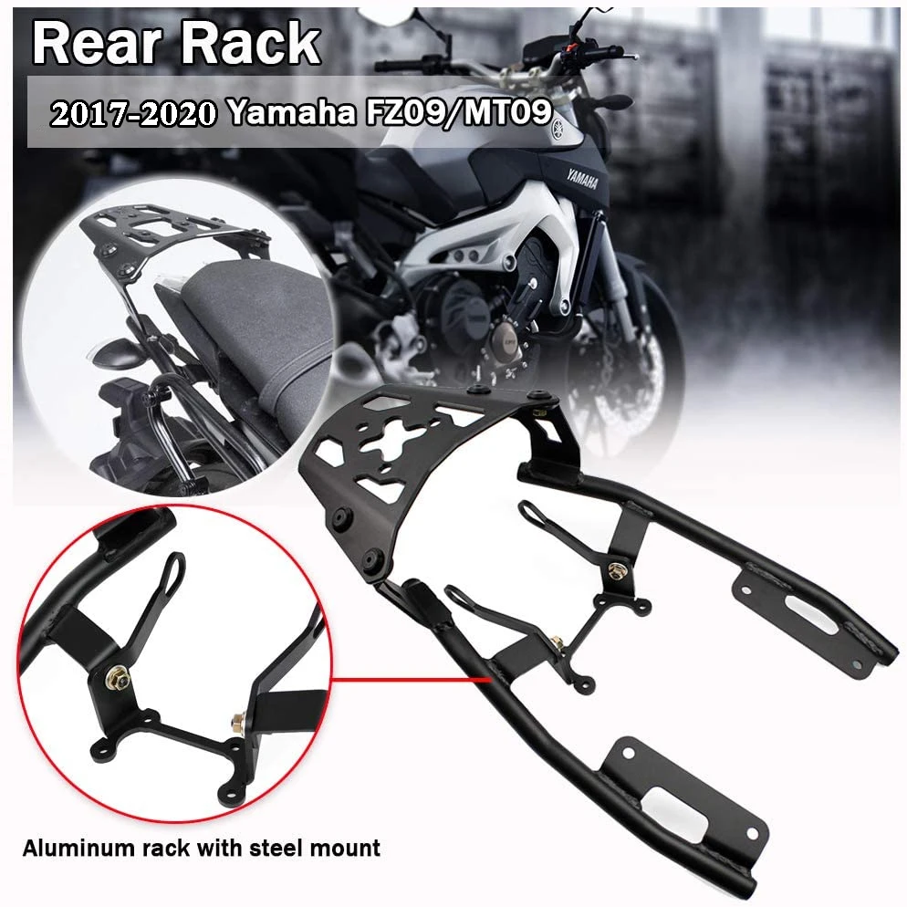 Motorcycle Rear Seat Luggage Rack Carrier Support Shelf Top Mount For 2017 2018 2019 2020 Yamaha FZ09 MT09 FZ-09 MT-09 FZ MT 09