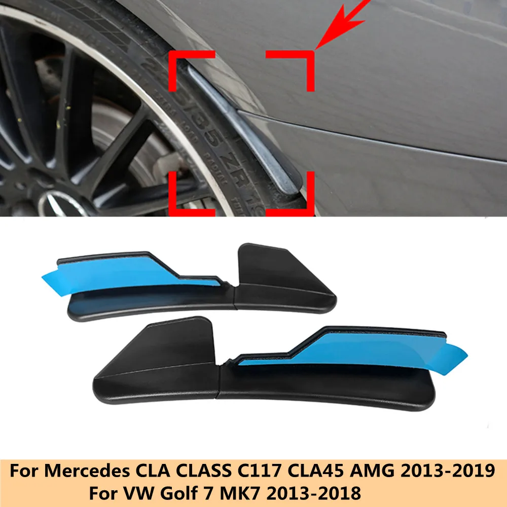 For Mercedes C117 CLA45 AMG CLA180 CLA200 CLA250 Golf 7 2013-2019 Rear Bumper Trim Fender Flare Extension Stone Chip Protector