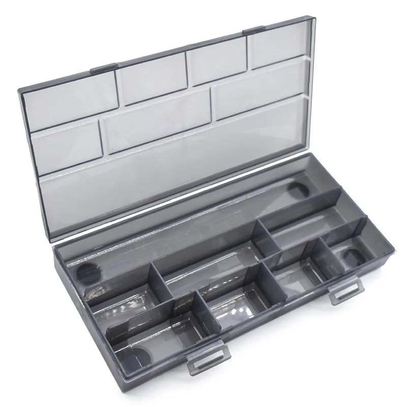 Friseur Werkzeuge Lagerung Box Multi Grid Fach Organizer Kamm Haarspangen Lagerung Fall Nagel Zubehör Container