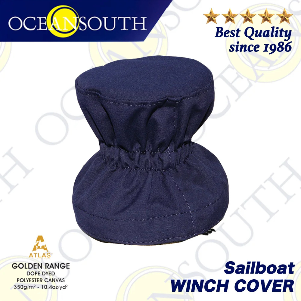 Oceansouth Sailboat Winch Cover Standard Self-Tailing Size Suitable for Andersen, Harken and Lewmar Water UV Protection