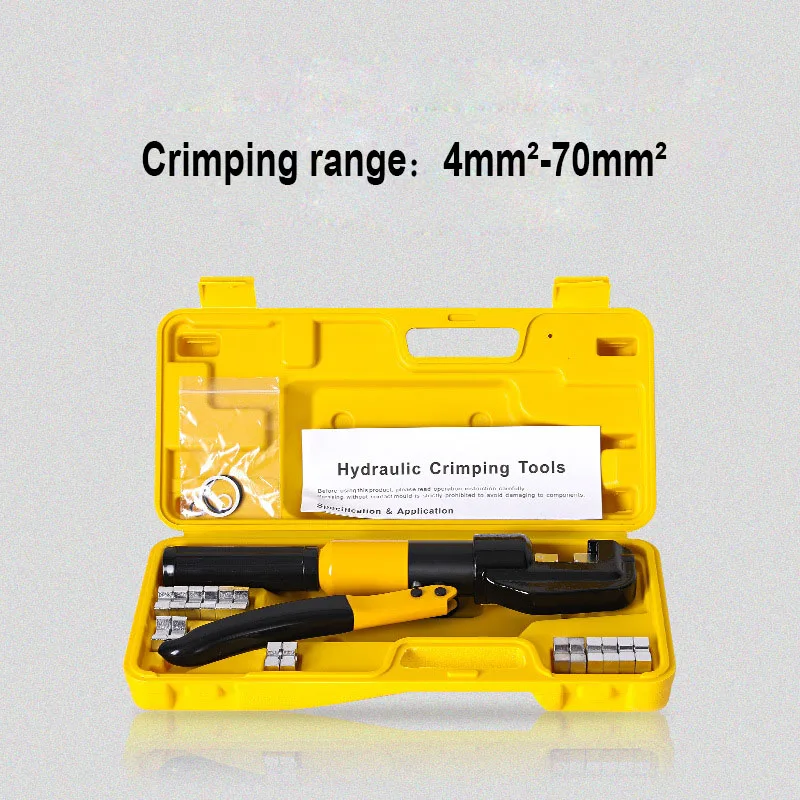 Hydraulic Crimping Tools 4-70mm² Hydraulic Crimper Pliers for Copper Nose 4-50mm² Aluminum Nose Aluminum Sleeve Electrician