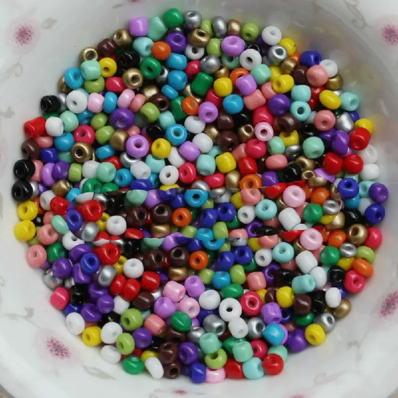 1000pcs/lot 2mm Mixed Color Glass Bead Seed Loose Beads/charms For DIY Jewelry Finding