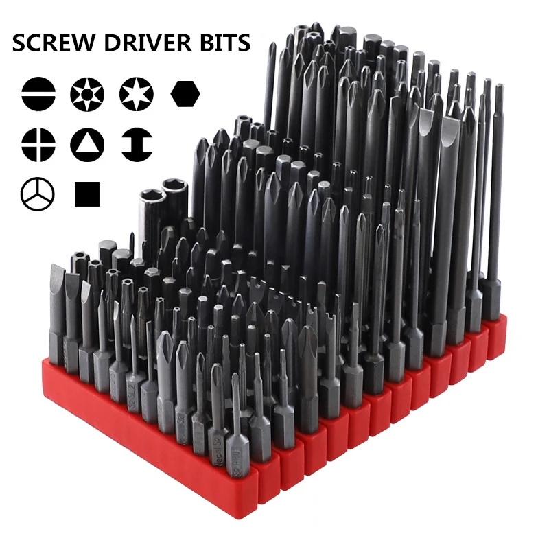 hex liga bits parafuso driver conjunto magnetico ph eletrica chave de fenda bit soquete tool grupo 50 mm 75 mm 100 mm s2 12 pcs dropshipping 01