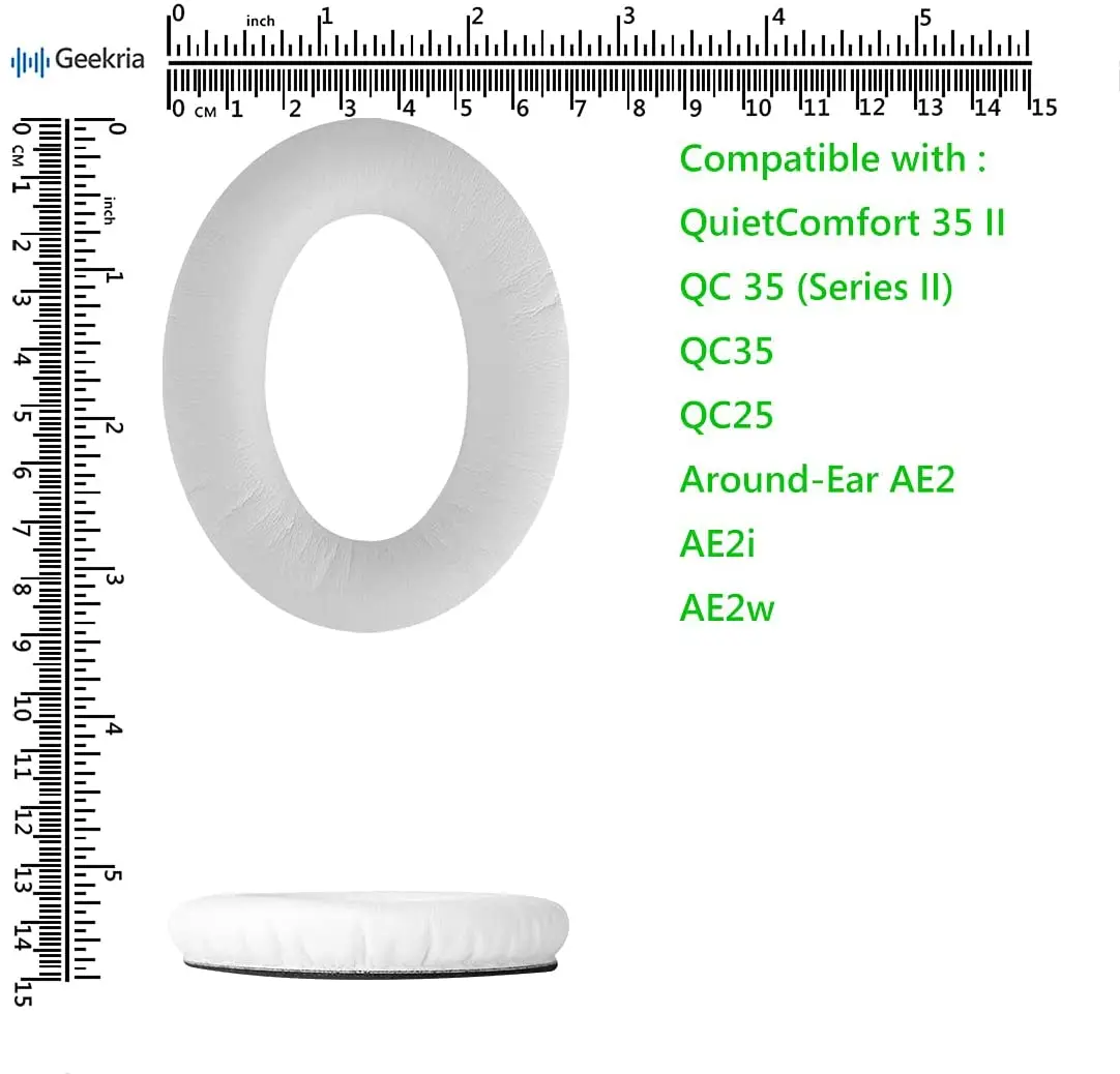 Quickfit protein couro substituição almofadas de ouvido para bose quietcomfort 35 ii qc 35 (série ii) qc35 ii jogos fones de ouvido earpads