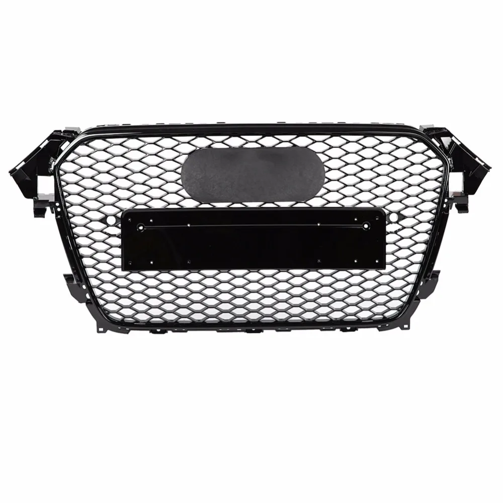 

A4 S4 S-Line B8.5 To RS4 Style Black ABS Front Racing Grills Grill 2013-2015 Car Accessories