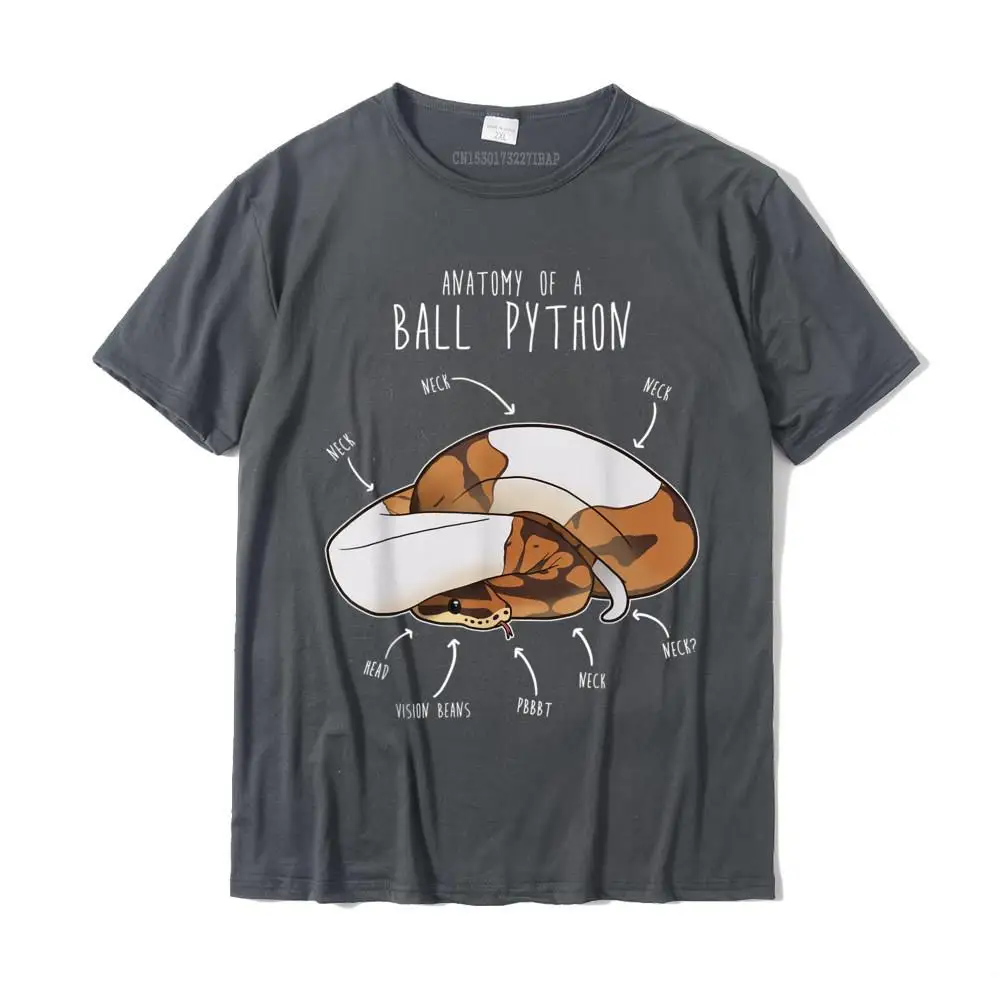 Anatomy Of A Piebald Ball Python Funny Reptile Snake Lover T-Shirt Cotton Man Tshirts Customized Tops Tees Coupons Camisa