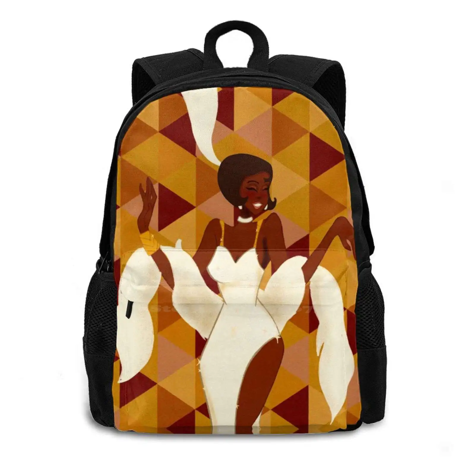 1920S Princess Large Capacity School Backpack Laptop Bags Illustrator Princess